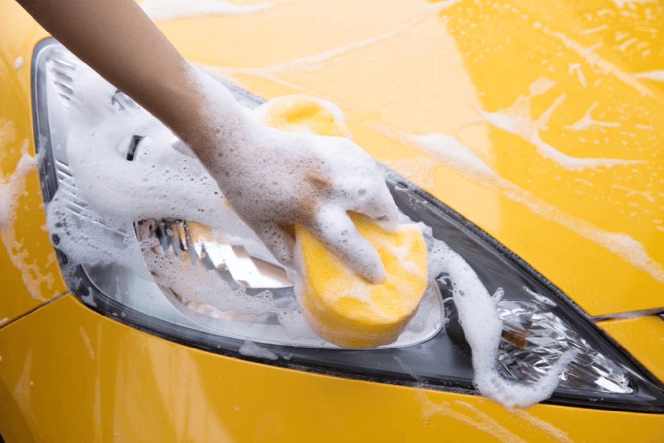 cleaning headlights with magic eraser